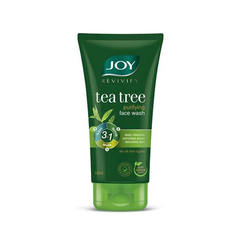 Joy Tea Tree Purifying Natural Face Wash (150ml) | Deep Cleanses ...