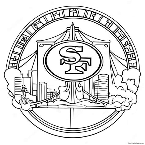 San Francisco 49ers Logo Coloring Page (11810-9255)