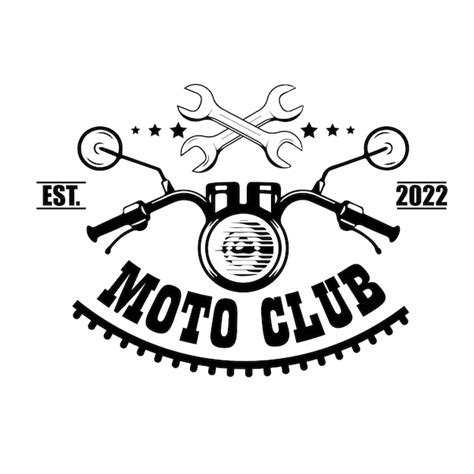 Motorradclub, Retro-Logo-Vorlagen, Super-Motoclub-Vintage-Abzeichen ...
