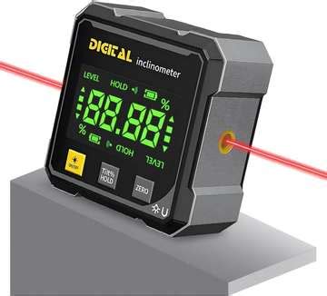 Techtest Digital Display Protractor Angle Finder Level Gauge ...