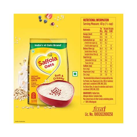 Saffola Oats | Rolled Oats | Delicious Creamy Oats | India | Ubuy