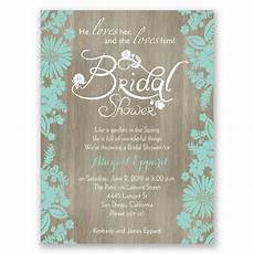 Wedding Shower Invitation by Flowers And Woodgrain Bridal Shower Invitation Wedding Shower Invitation