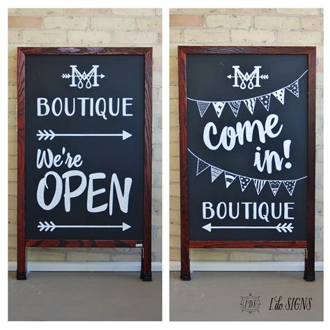 Custom business a-frame sandwich board sign. | MY BOUTIQUE | Pinterest ...
