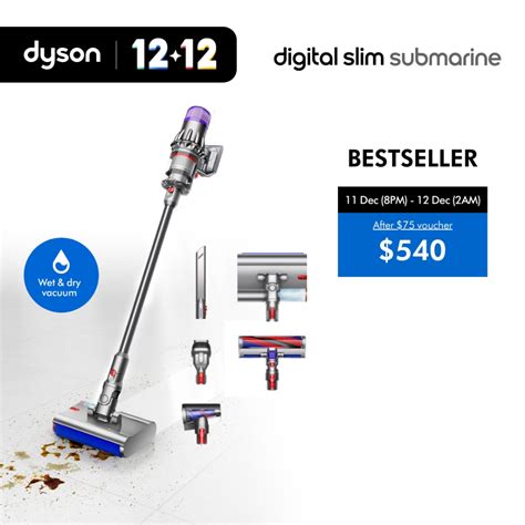 [12.12 Specials] Dyson Digital Slim Submarine Wet & Dry Vacuum ...