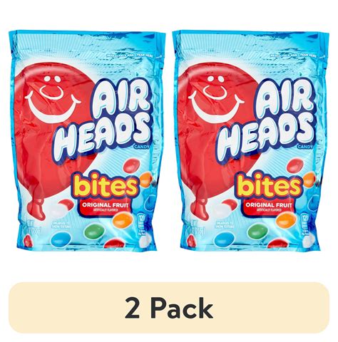 (2 pack) Airheads Bites Fruit Flavored Chewy Candy, 9 oz Bag - Walmart.com
