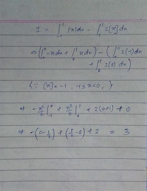 Let [x] denote the greatest integer less than or equal to x, then the ...