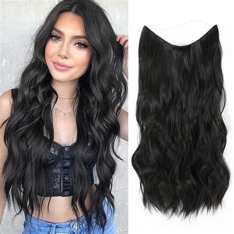 Ms TAj Black Halo Hair Extensions 12 inch Hair Extensions Invisible ...