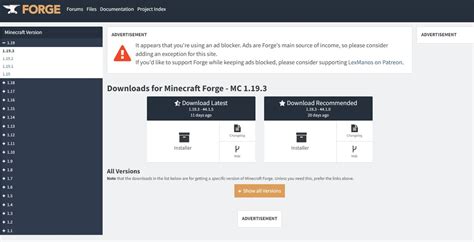 Minecraft Java Forge Download 的图像结果