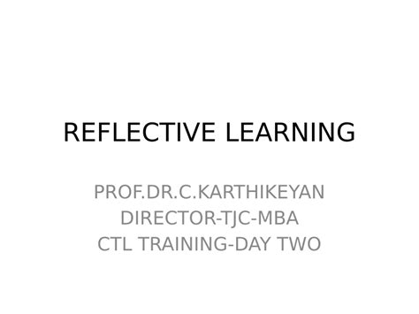 Reflective Learning 的图像结果