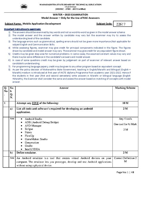 W-23 MAD 22617 - model ans - (Autonomous) (ISO/IEC - 27001 - 2013 ...