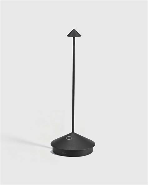 Zafferano Pina Rechargeable LED Table Lamp in Black