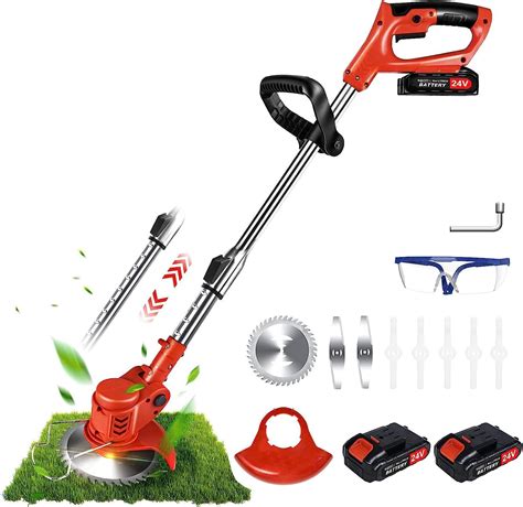 Fritterz Grass Trimmer Cordless Weed Wracker Electric 24V 2000mAh ...