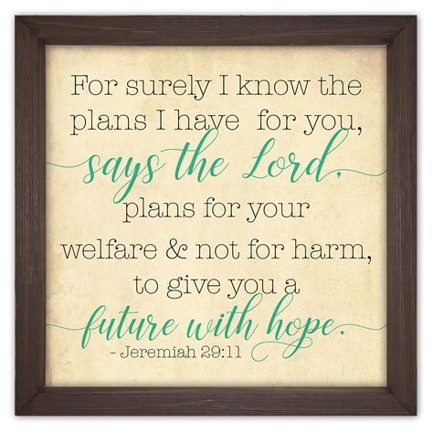 Jeremiah 29 11 Quote Jeremiah 29:11 Bible Verse Wall Art, Modern