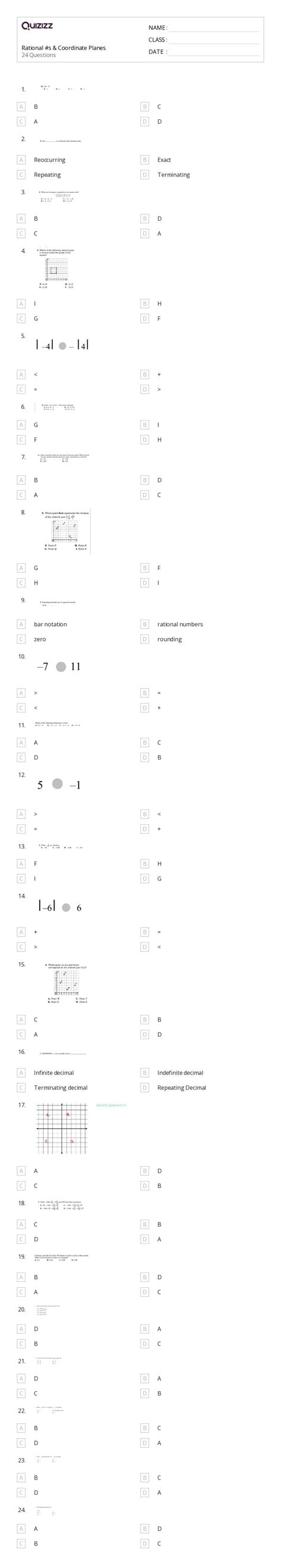 50+ Coordinate Planes worksheets for 8th Class on Quizizz | Free ...