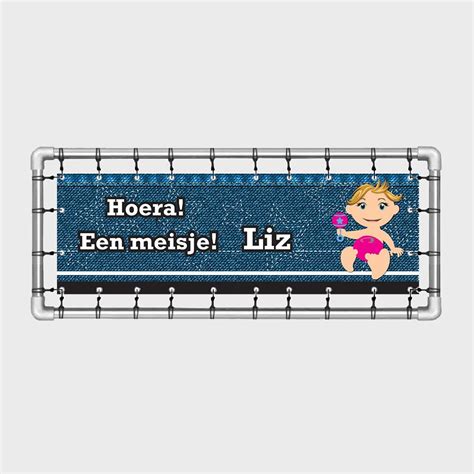 Gepersonaliseerd Power Girl spandoek