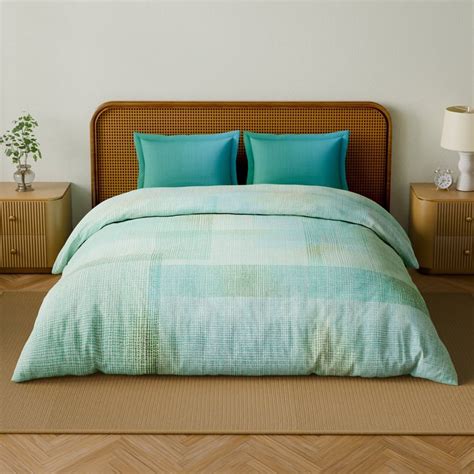Buy SPACES Organic Cotton 180TC Printed 3Pcs Super King Bedsheet Set ...