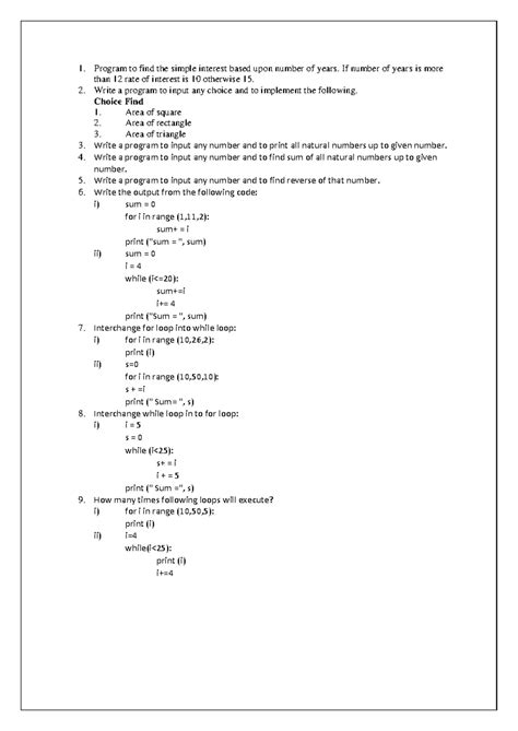Python practice questions - Program to find the simple interest based ...