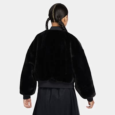 Nike Sportswear Women's Reversible Faux Fur Bomber Jacket. Nike IN