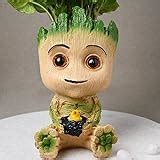 Unique Shape Marvel Avengers Infinity War Pot Groot Wooden Look Tree ...