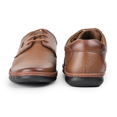 Buy Healers Tan Healers Lace Up Shoes For Men BRL-10 By Liberty