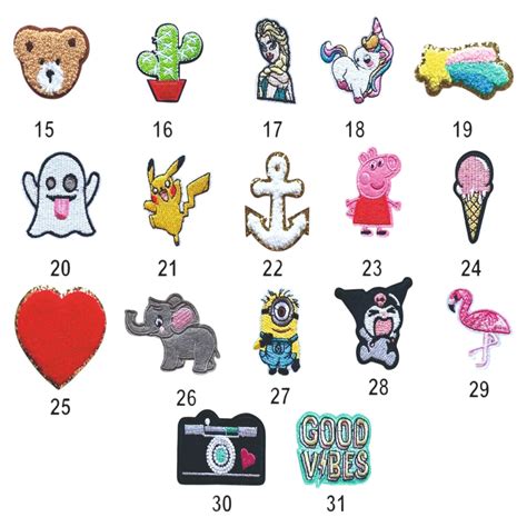 Iron on Patches (15 to 31 Designs) – Deeher Gifts