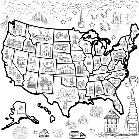 United States Coloring Page