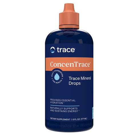 ConcenTrace Trace Mineral Drops, Full Spectrum Minerals, Energy ...