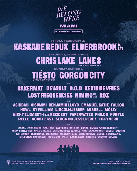 We Belong Here Miami Announces 5th Anniversary Lineup