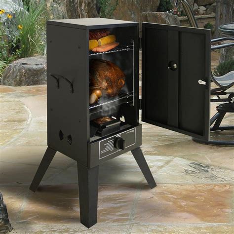 Gas Smoker Grill LP Propane Vertical Outdoor BBQ