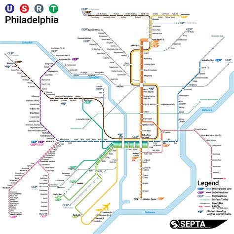 Philly Subway System Map