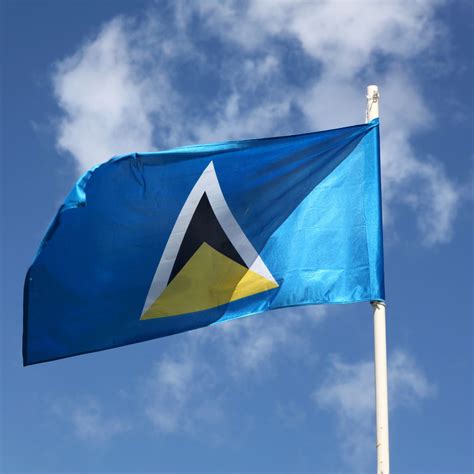 The Vibrant Symbolism of the Saint Lucia Flag - Another Rum Punch