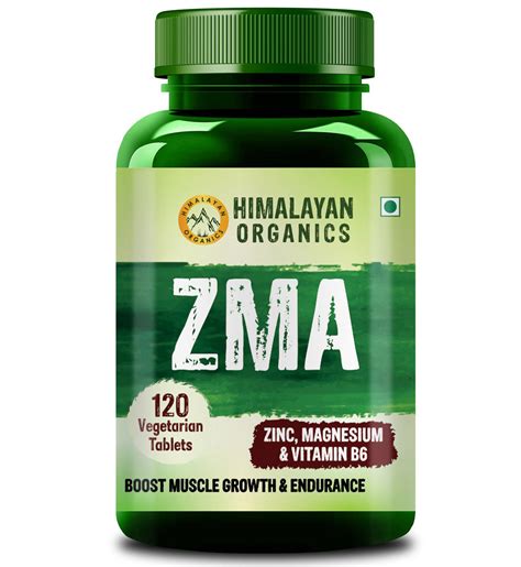 Himalayan Organics ZMA (Zinc, Magnesium Aspartate), 120 Tablets | Uses ...