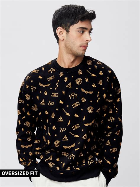Buy Harry Potter: Pattern Mens Oversized Sweatshirt Online