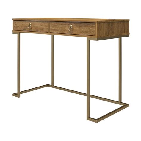 Ameriwood Home Hailey 41.6-in Brown Classic Computer Desk DE18129 at ...