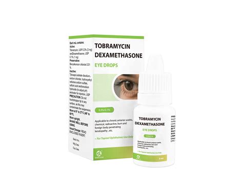 Tobramycin Dexamethasone Eye Drops 0.3%/0.1% - China Tobramycin and Dexamethasone