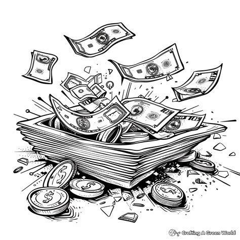 Money Coloring Pages 的图像结果