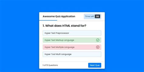 Quiz App Using Database JavaScript 的图像结果