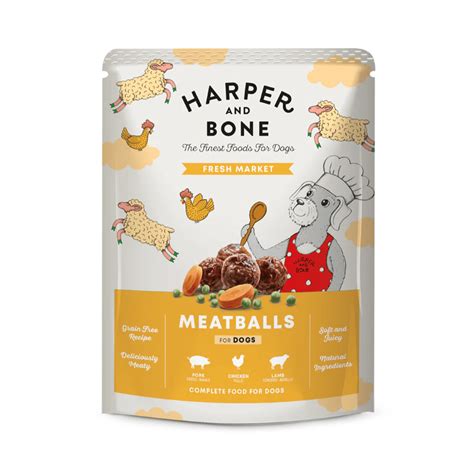 Harper & Bone Pouch Fresh Market – Comida Húmeda Natural para Perros ...