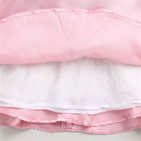 Elegant Party Look Pink Satin Fit & Flare Dress F624 – Tiny Girl