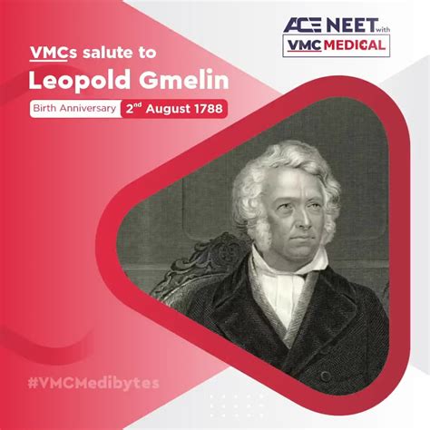 Vidyamandir Classes | VMC Salute to Leopold Gmelin, German chemist who discovered potassium ...