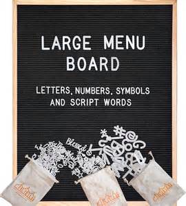 Large Letter Board 24x30 Inch, Large Felt Letter Board, Large Menu ...