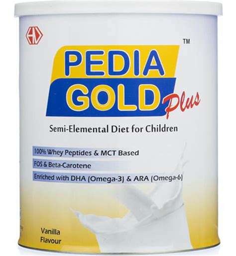 Pedia Gold Plus Vanilla Flavoured Powder, 400 gm Price, Uses, Side ...