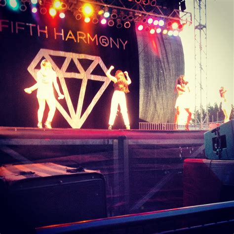 Fifth Harmony performing on the Bud Light Variety Free Stage at # ...