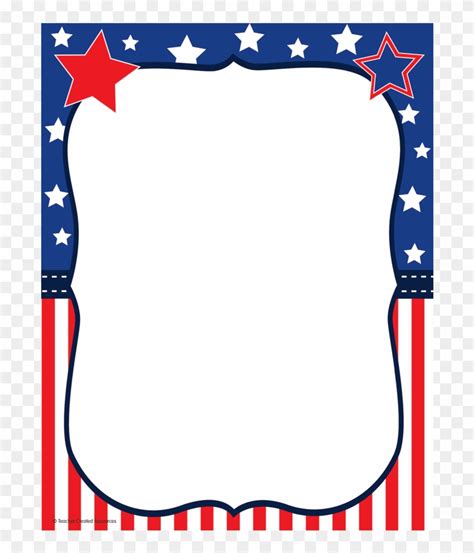 4Th Of July Clipart Border - Free Patriotic Border, Download Free ...