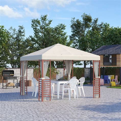 Outsunny Pavillon 2,96 x 2,96 m Partyzelt, | Kaufland.de
