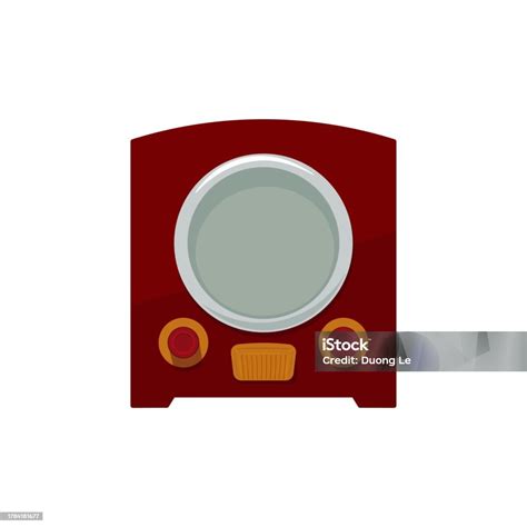 Vintage Tv 40s Illustration Flat Vector Stock Illustration - Download ...