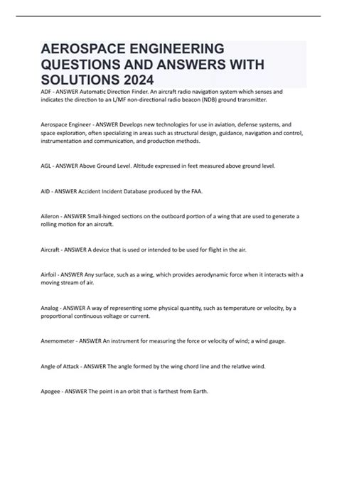 Aerospace Engineering Questions 的图像结果