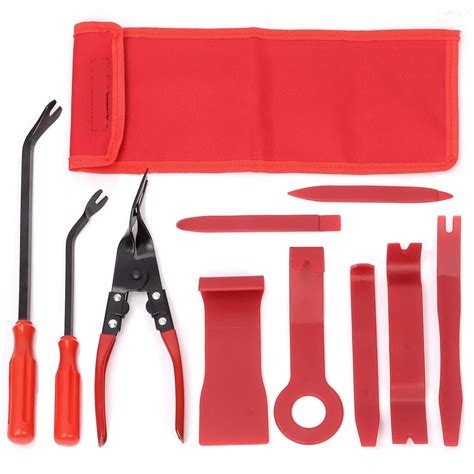 Rustark 10Pcs Auto Car Trim Removal Tool Kit with Clip Fastener Remover ...
