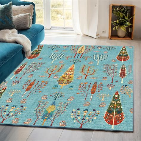 Buy ishro home 4x6 Feet 3D Jet Multi Printed Carpet Rug Runner and ...