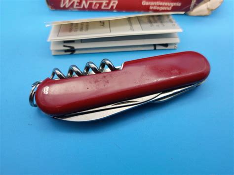 Buy VINTAGE NOS Wenger Swiss Army Knife Red Commander New in Box Online ...